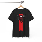 Marvel Miles Morales Spider-Man T-Shirt – Red Vertical Stripe Design | Premium Superhero Tee for Fans