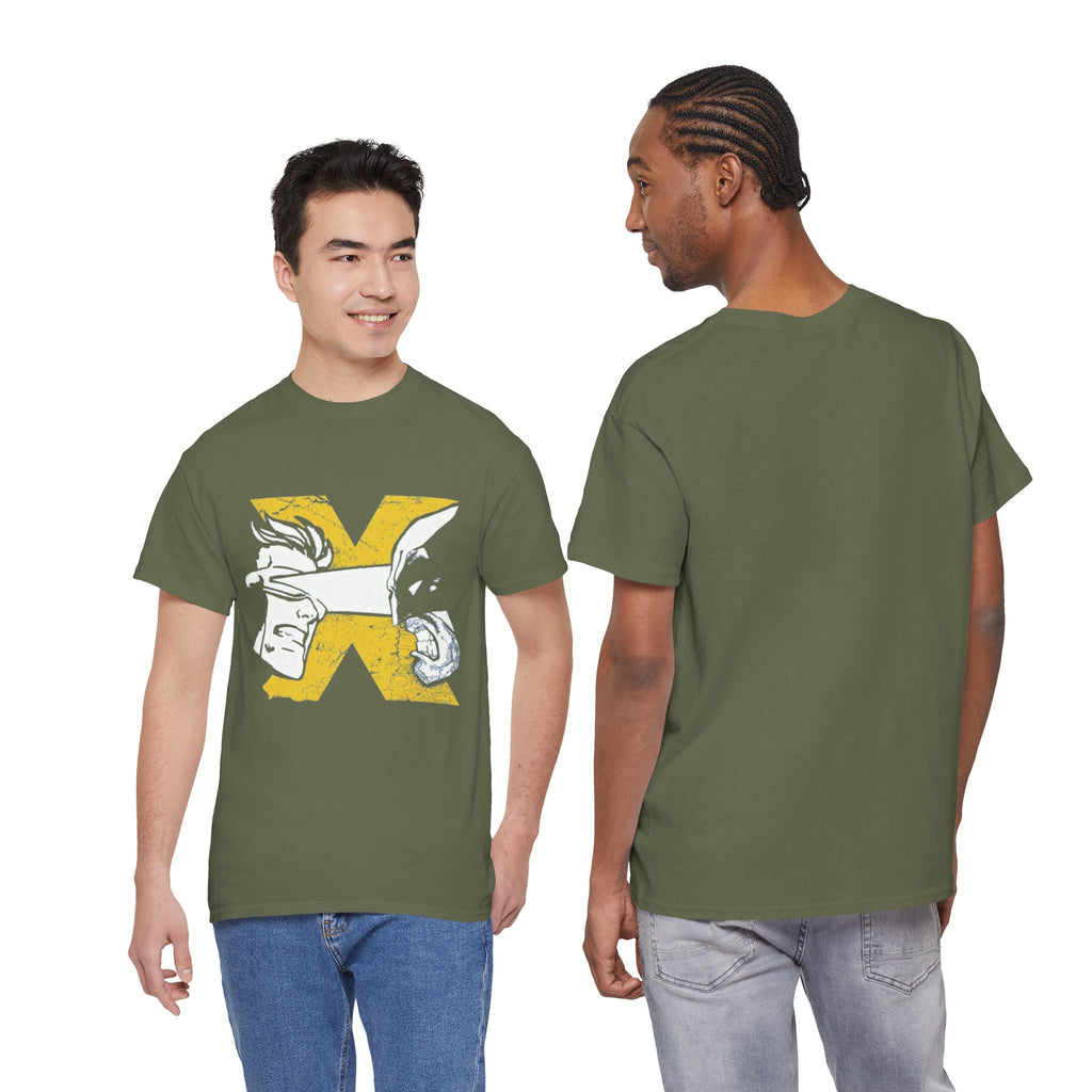 Wolverine vs Cyclops Vintage Graphic Tee — X‑Men Fan Shirt