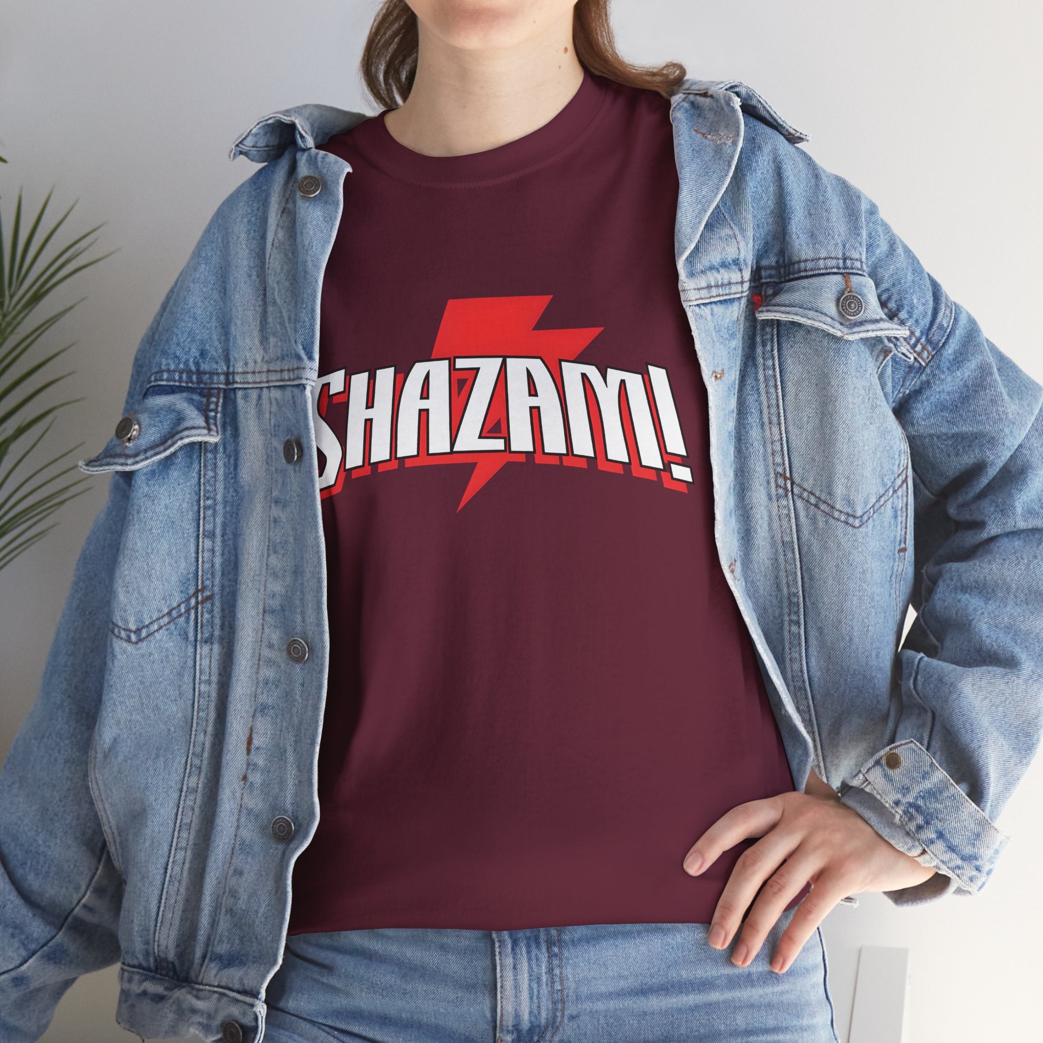Shazam! Lightning Logo T-Shirt — Retro Comic Superhero Tee
