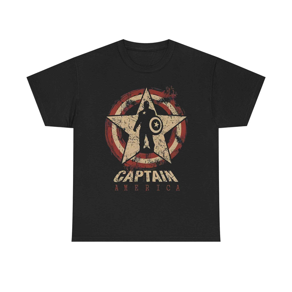 Captain America Vintage Star Shield Unisex T-Shirt
