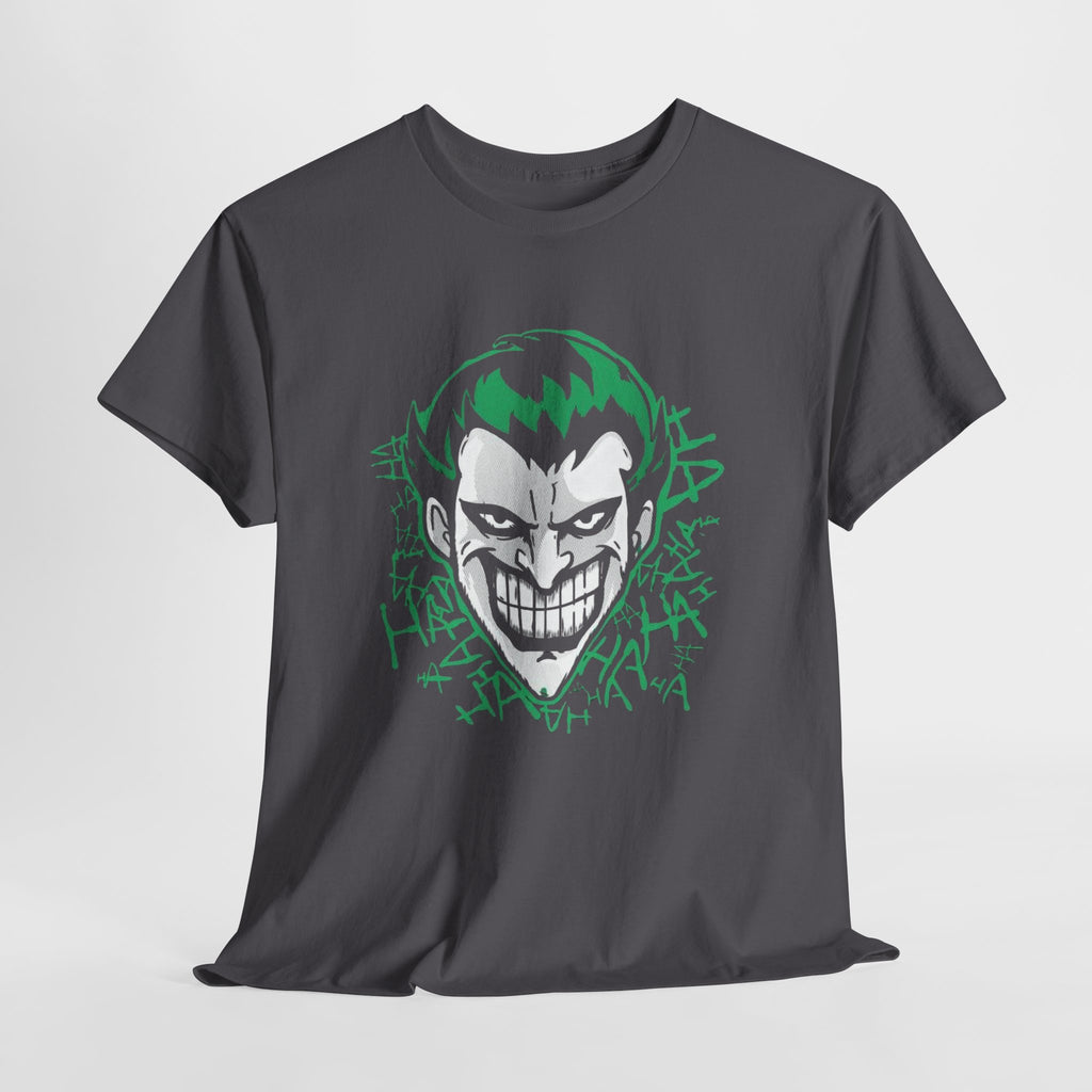Joker Smile Graphic T-Shirt – Dark Villain Green Grin Unisex Tee