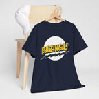 Flash Parody: A fan tribute Unisex T-shirt - DC Flash logo with Sheldon's catchphrase "Bazinga!"
