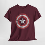 Vintage Captain America Shield Star T-Shirt - Unisex Distressed Avengers Tee