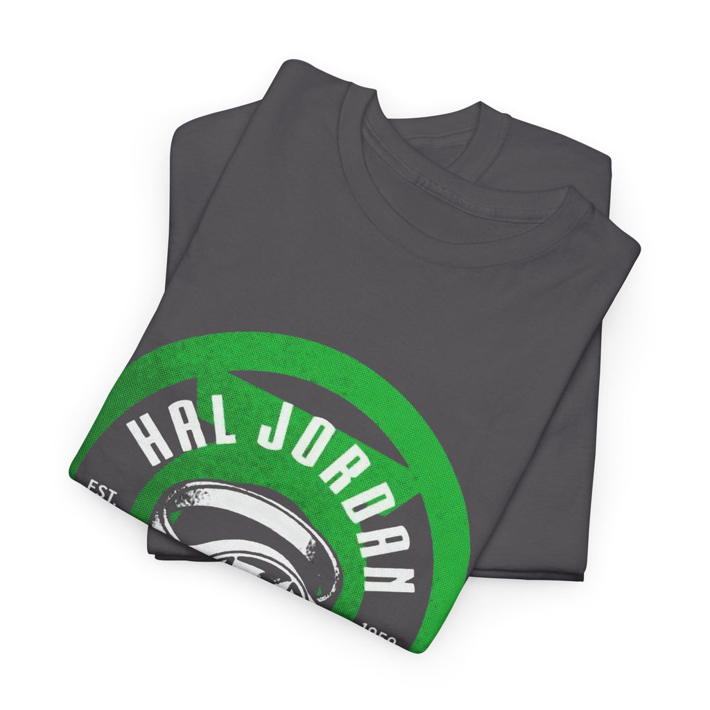 Green Lantern Hal Jordan Retro Logo Basketball T-Shirt