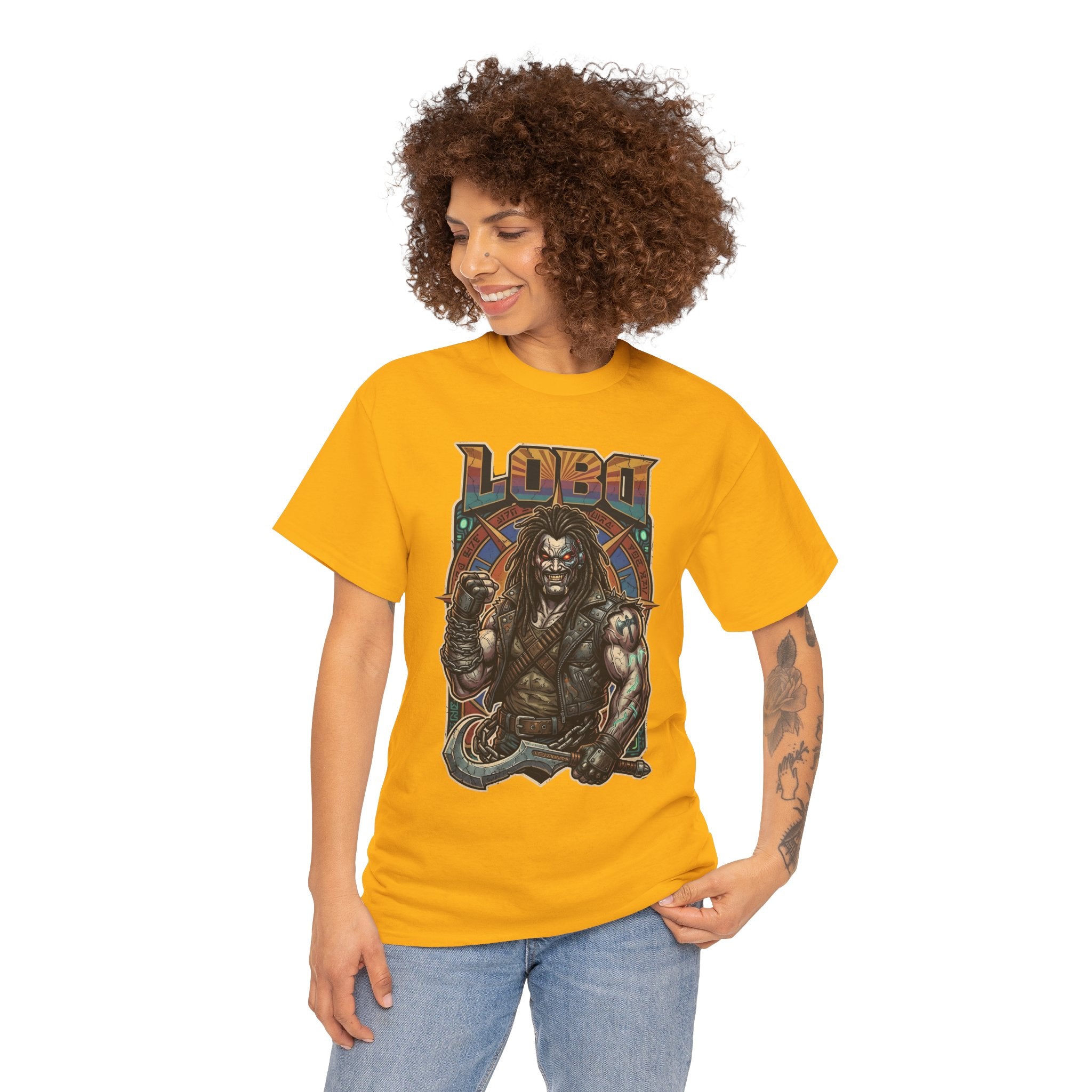 Lobo Warrior Graphic Tee – Jason Momoa’s DCU Czarnian Bounty Hunter T‑Shirt
