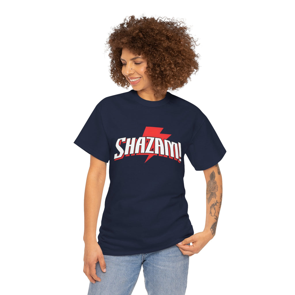Shazam! Lightning Logo T-Shirt — Retro Comic Superhero Tee