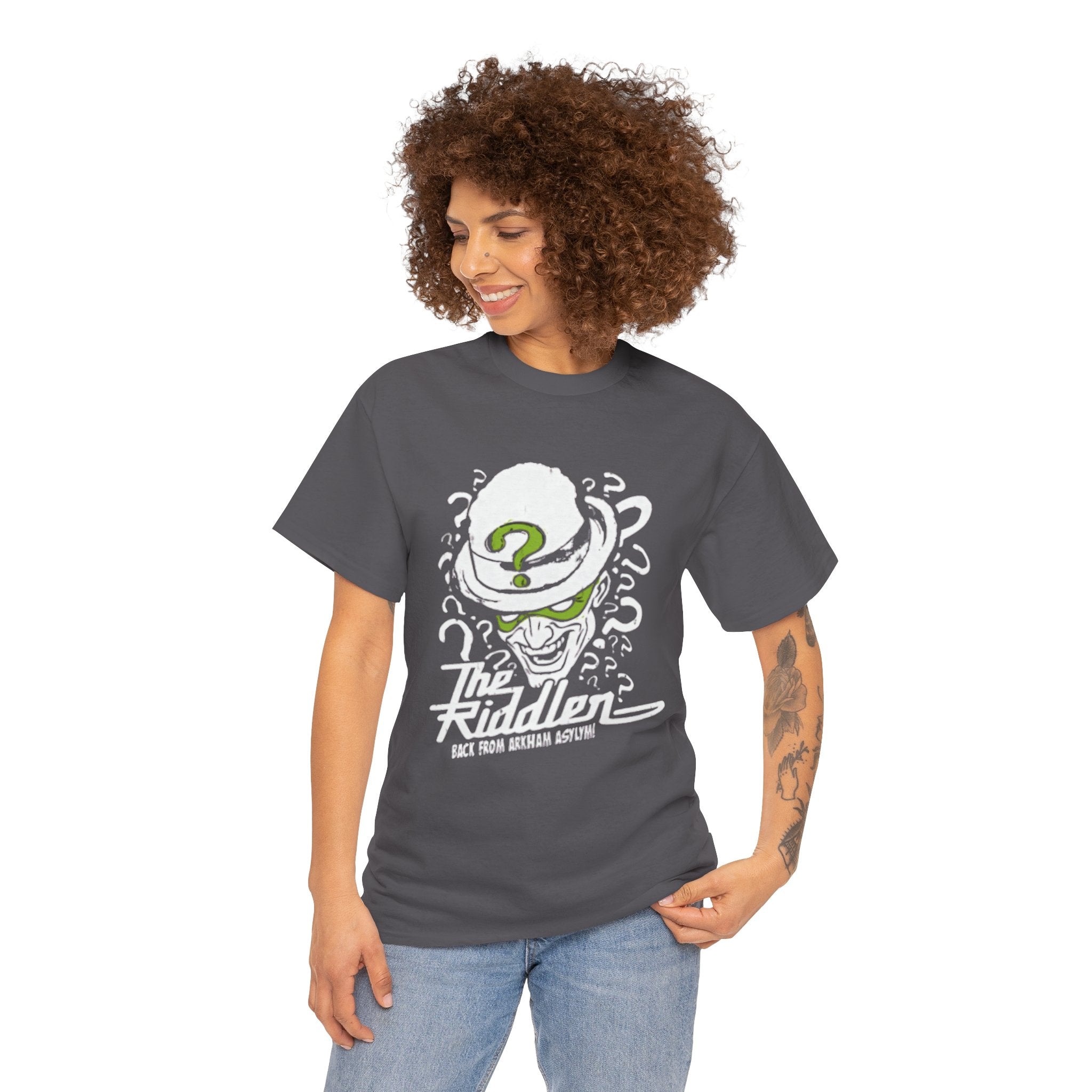 The Riddler T-Shirt – Vintage DC Batman Villain Graphic Tee | Gotham Puzzle Design