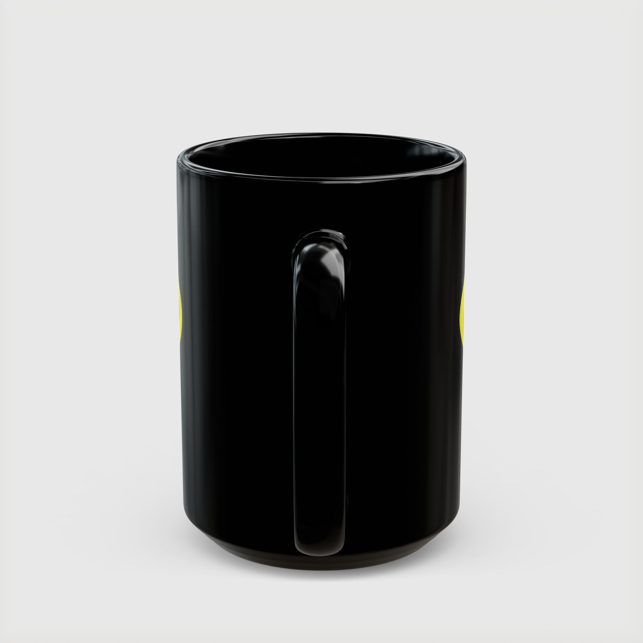 Nerd Fuel Black Morning Coffee Mug — Nerd Batman Logo 11oz/15oz