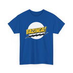 Flash Parody: A fan tribute Unisex T-shirt - DC Flash logo with Sheldon's catchphrase "Bazinga!"
