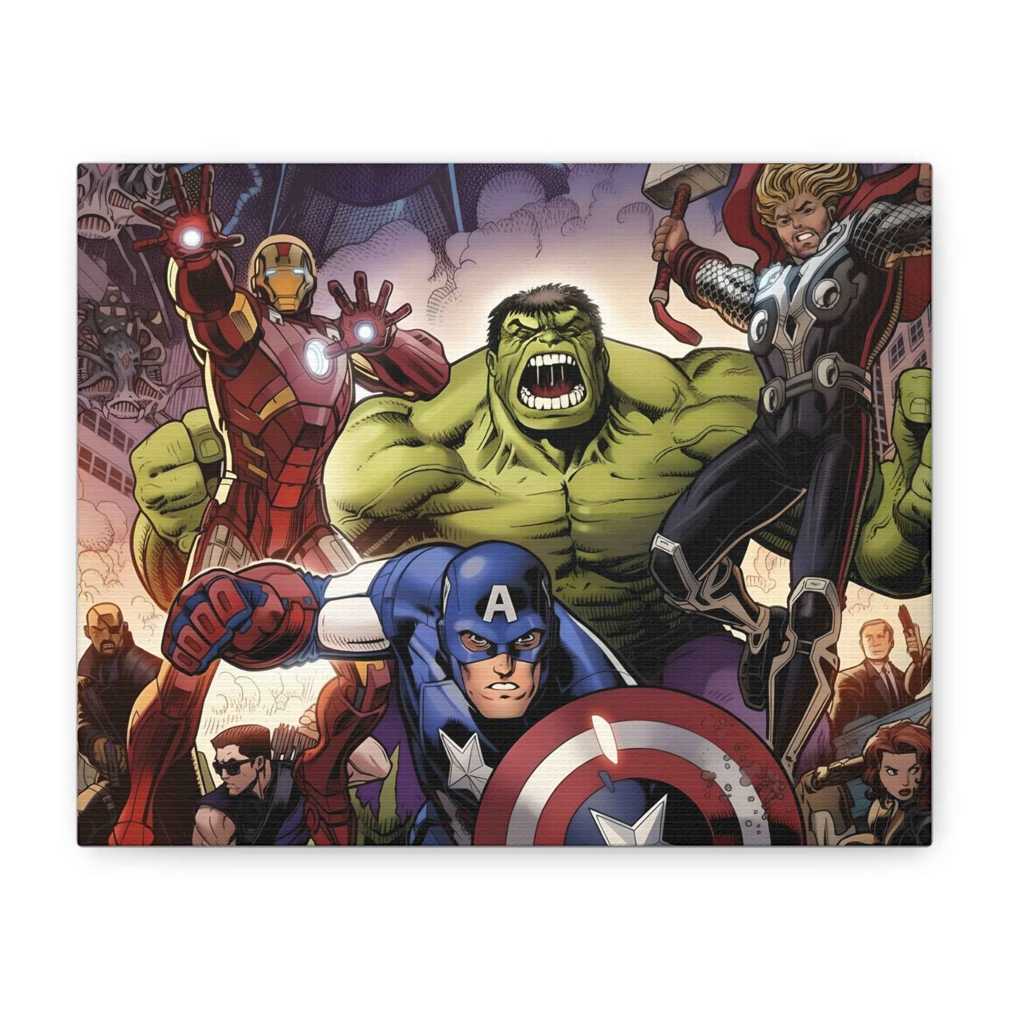 Superhero Canvas Art - Avengers Wall Decor