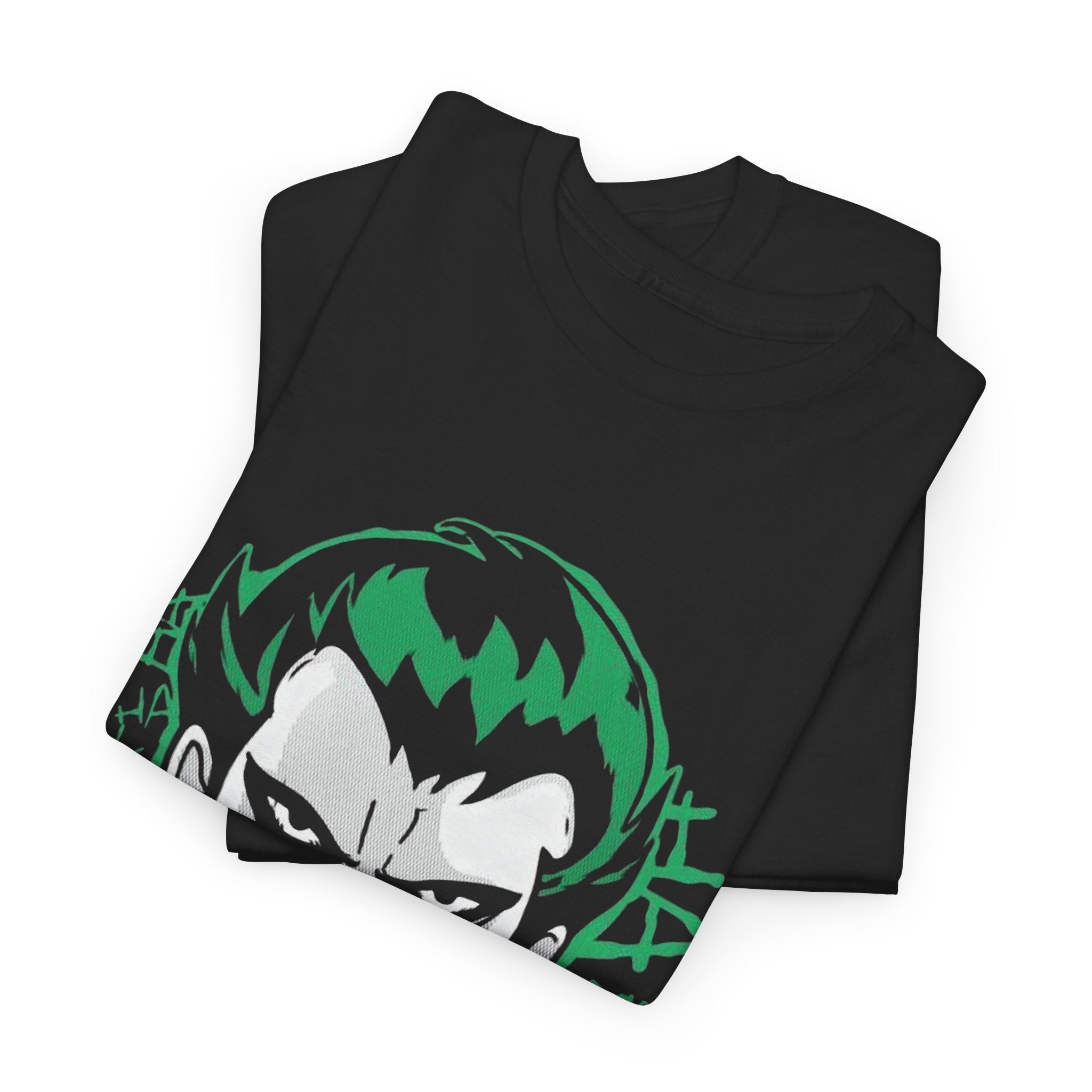 Joker Smile Graphic T-Shirt – Dark Villain Green Grin Unisex Tee