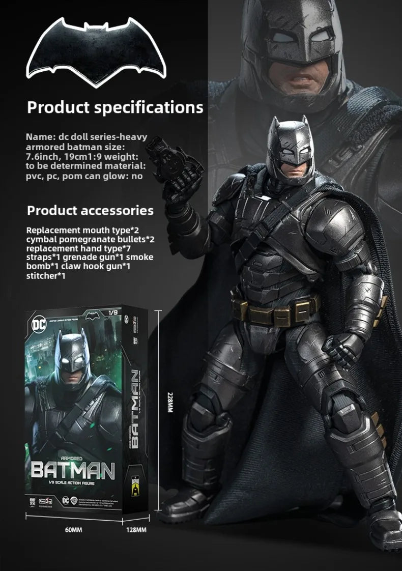 DC Batman (BVS: Dawn of Justice)Heavy Armor Movie Character - Action Figures 19cm Collectable