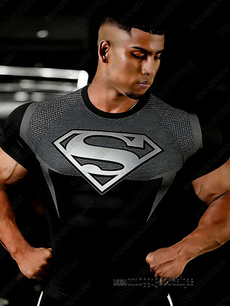 DC Superman Slim Fit Gym T-Shirt – Premium Performance Training Tee