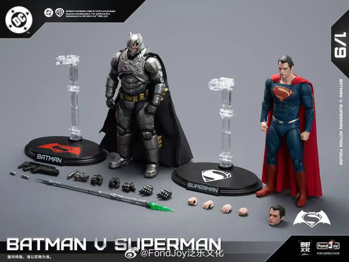 Batman vs. Superman: Dawn of Justice 1/9 Scale Armored Bat-Suit & Superman Collectible Action Figure Set