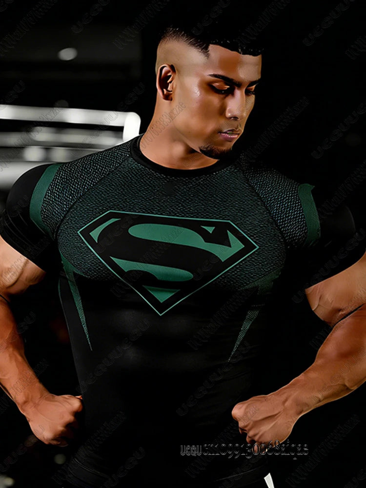 DC Superman Slim Fit Gym T-Shirt – Premium Performance Training Tee