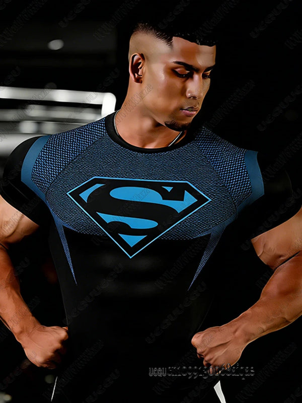 DC Superman Slim Fit Gym T-Shirt – Premium Performance Training Tee