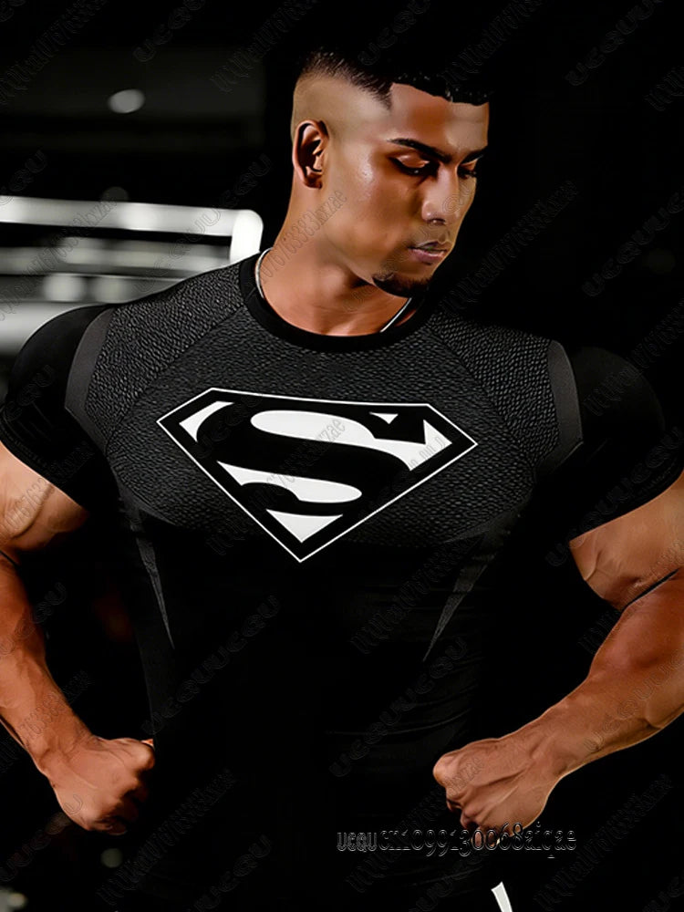 DC Superman Slim Fit Gym T-Shirt – Premium Performance Training Tee